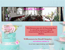 Tablet Screenshot of eiscafe-surprise.de